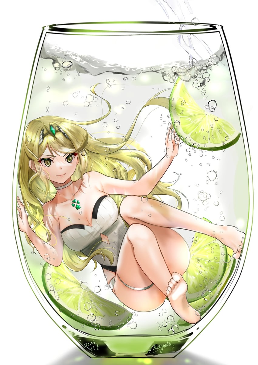 mythra (xenoblade chronicles and 1 more) drawn by nayuta-kanata