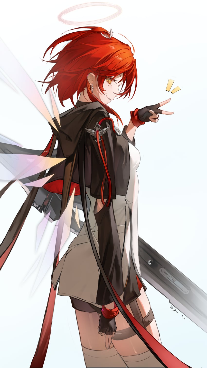 exusiai and exusiai the new covenant (arknights) drawn by guo_chan
