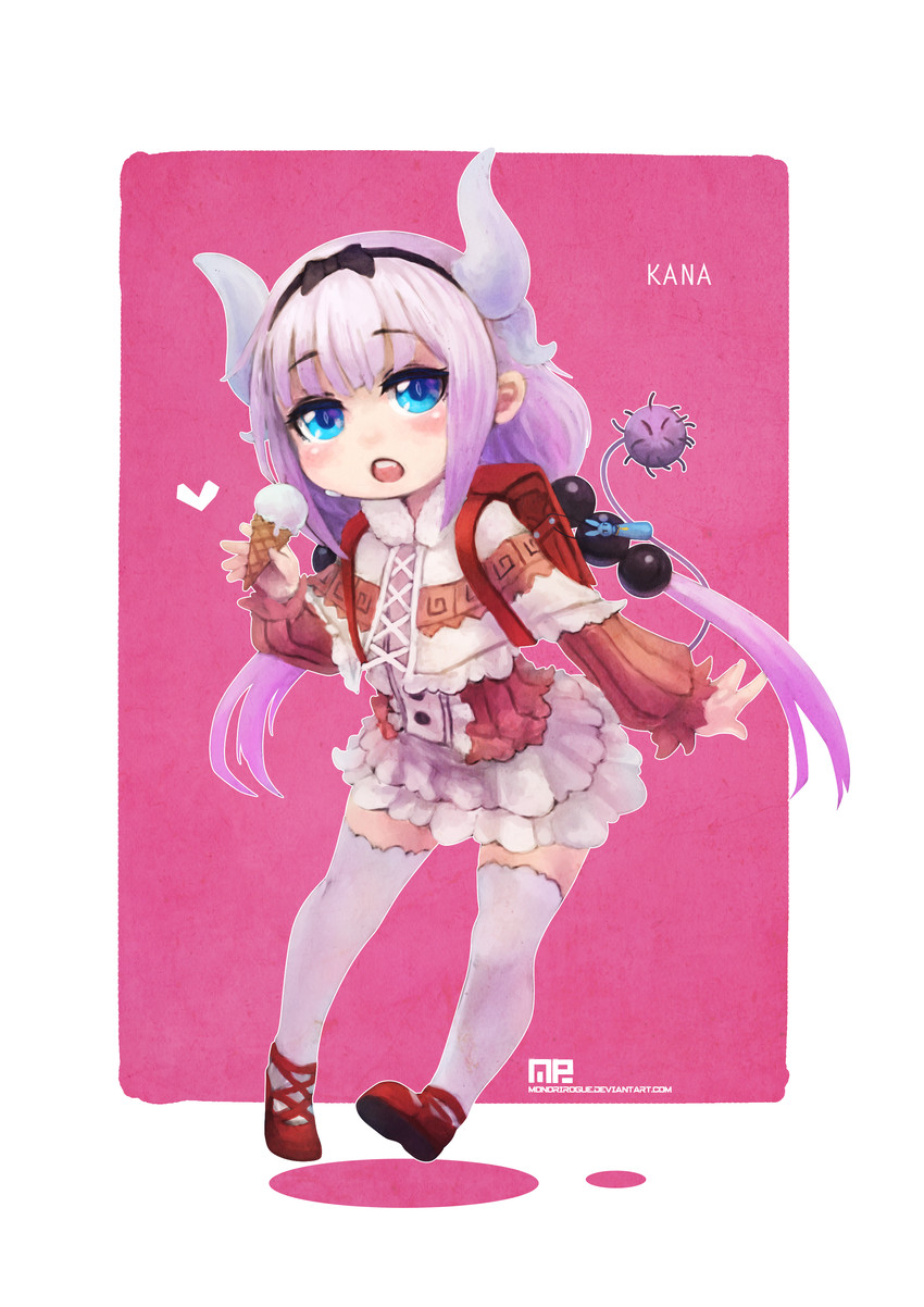 kanna kamui (kobayashi-san chi no maidragon) drawn by monori_rogue