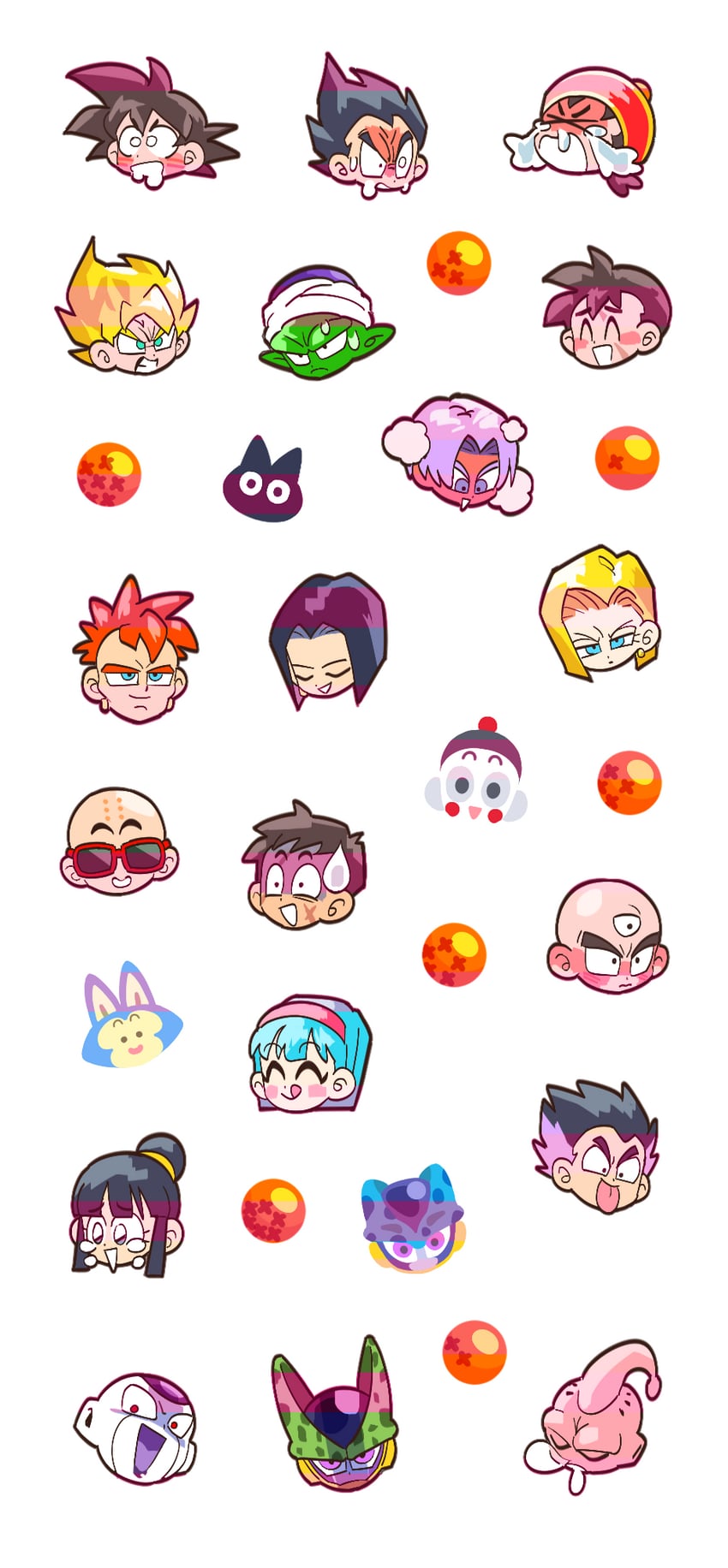 son goku, vegeta, android 18, bulma, son gohan, and 20 more (dragon ball and 1 more) drawn by yoram_(yoram551)
