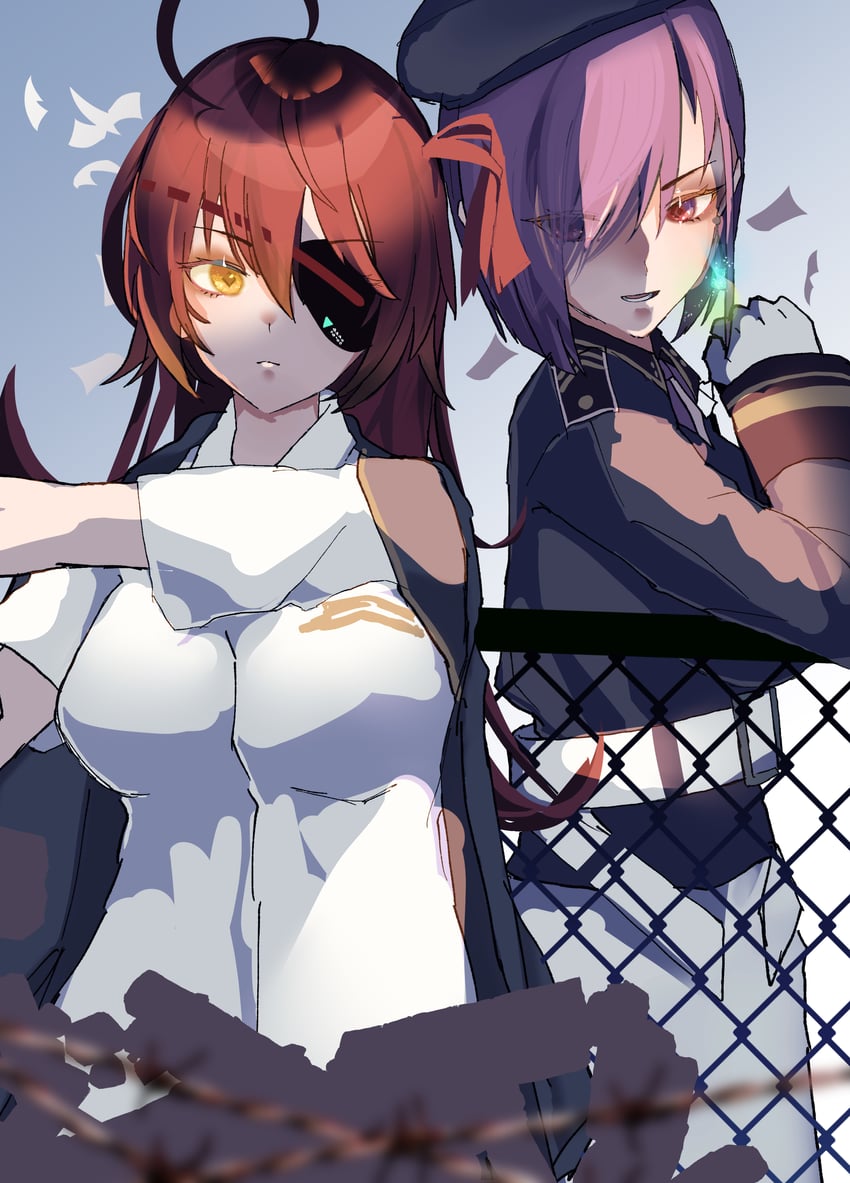 tezuka saki and asami makiko (heaven burns red) drawn by 108shizuku