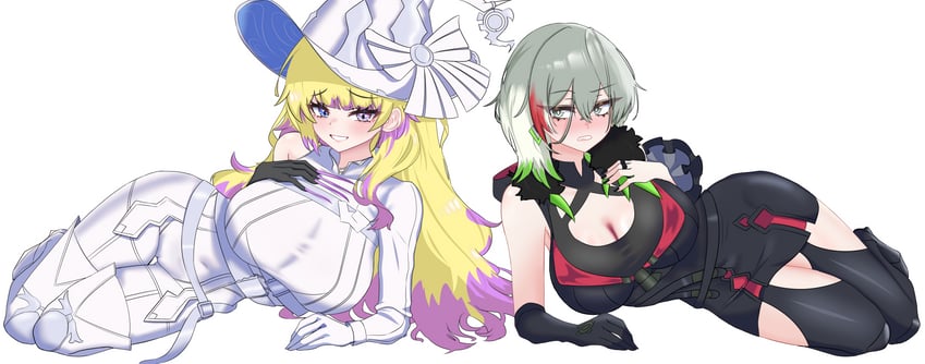 diabellstar the black witch and diabellze the original sinkeeper (yu-gi-oh!) drawn by oldsickkim