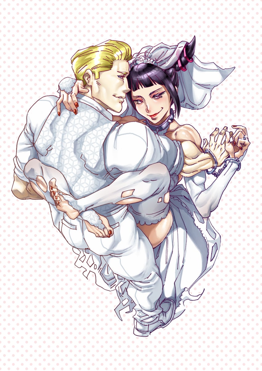 han juri and cody travers (street fighter and 1 more) drawn by aarokira