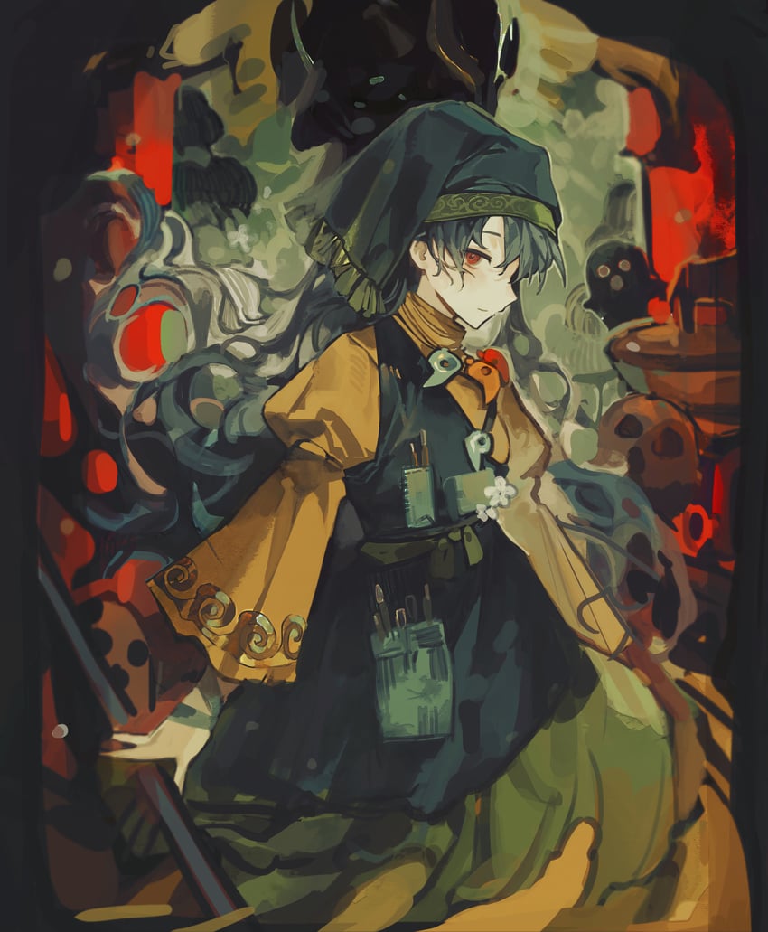 haniyasushin keiki (touhou) drawn by user_wndh2753