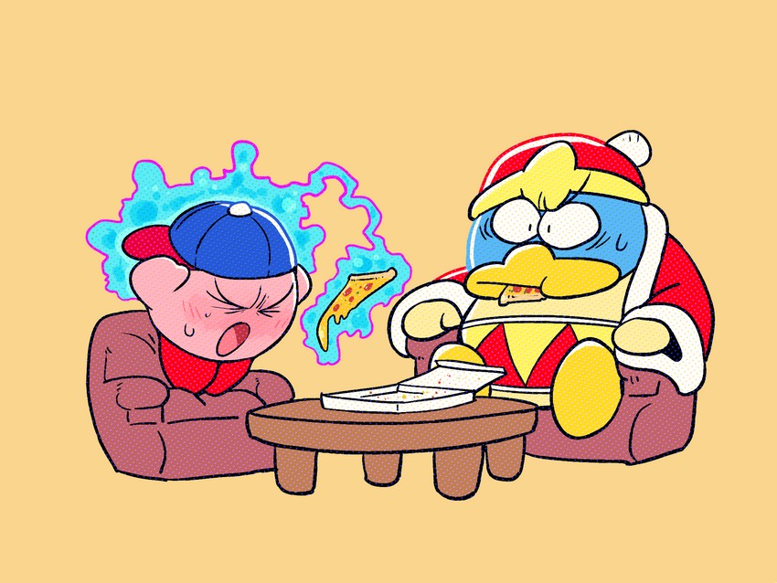 kirby, king dedede, and esp kirby (kirby) drawn by rariatto_(ganguri)
