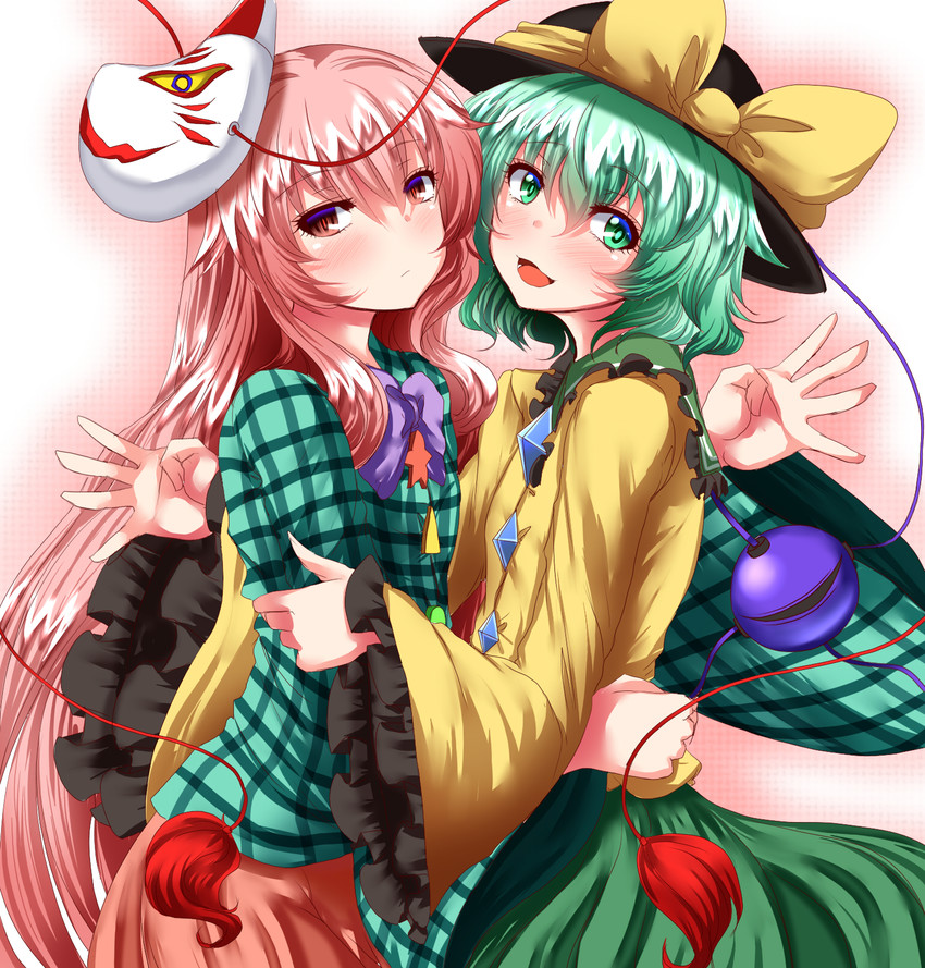komeiji koishi and hata no kokoro (touhou) drawn by zan_(harukahime)