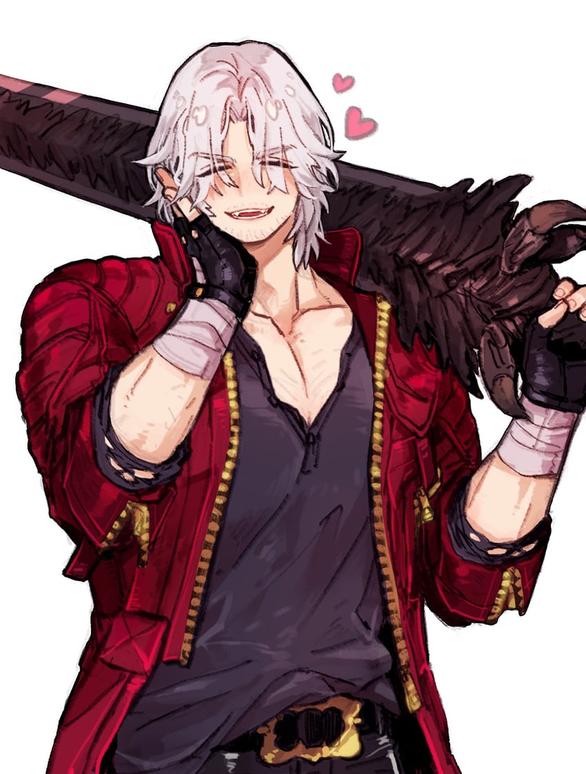 dante (devil may cry and 1 more) drawn by dishing
