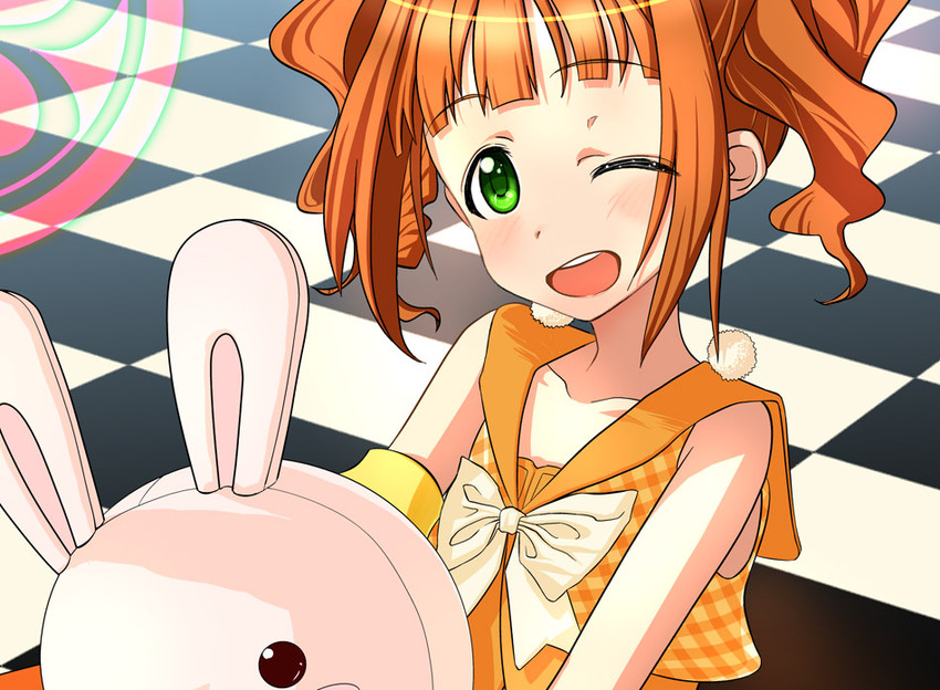 takatsuki yayoi and usa-chan (idolmaster and 1 more) drawn by sakimiya_naon