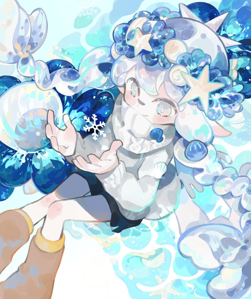 inkling player character and inkling girl (splatoon and 1 more) drawn by nekoolantern