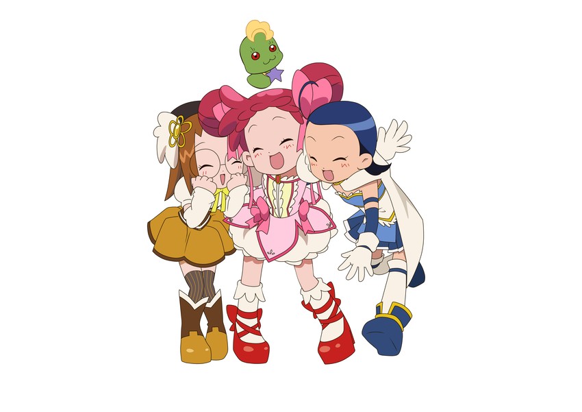 kaname madoka, miki sayaka, tomoe mami, harukaze doremi, fujiwara hazuki, and 1 more (mahou shoujo madoka magica and 1 more) drawn by kaka_cheung