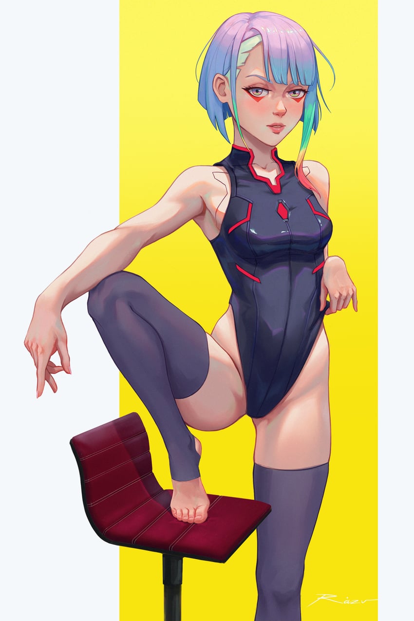 lucy (cyberpunk and 1 more) drawn by razv.art