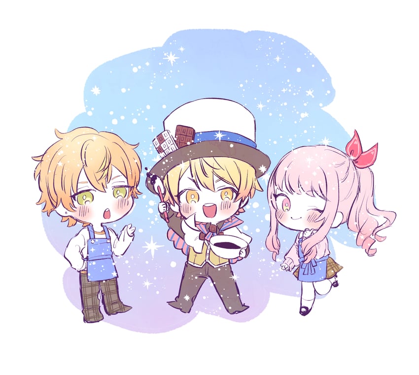 akiyama mizuki, tenma tsukasa, and shinonome akito (project sekai) drawn by poppu_usagi