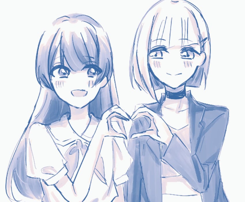 murano sayaka and yugiri tsuzuri (love live! and 1 more) drawn by tikuwa_l