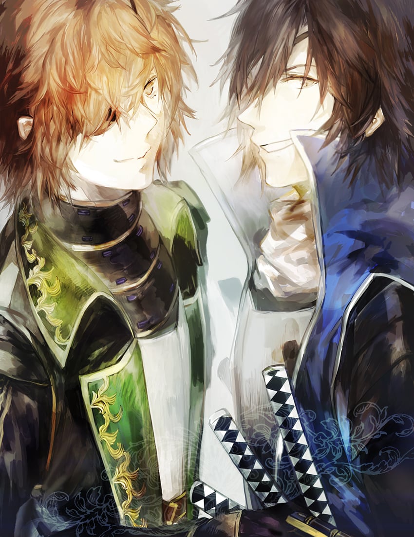 date masamune (sengoku basara and 1 more) drawn by juexing_(moemoe3345)