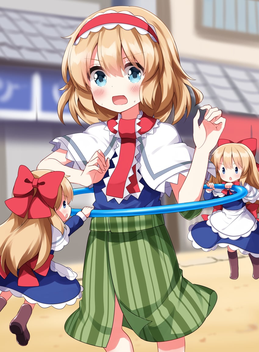 alice margatroid and shanghai doll (touhou) drawn by ruu_(tksymkw)
