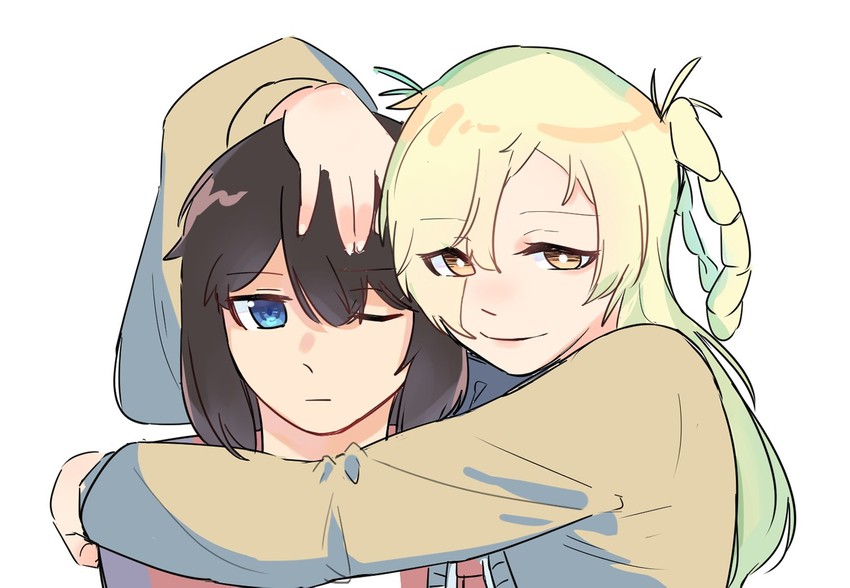 kamikoshi sorawo and urumi luna (urasekai picnic) drawn by takechi63