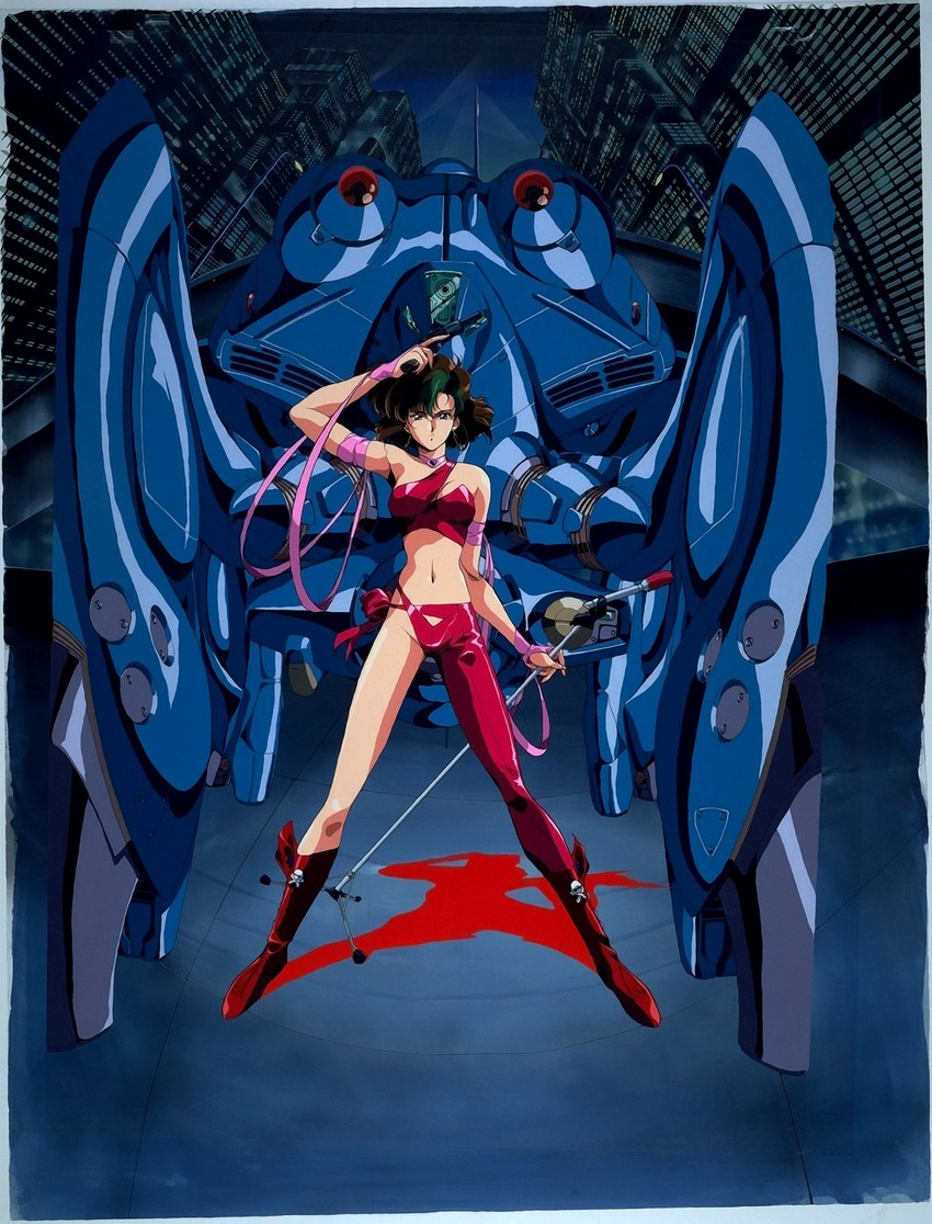 reika chang and vision (bubblegum crisis) drawn by urushihara_satoshi and yamane_kimitoshi