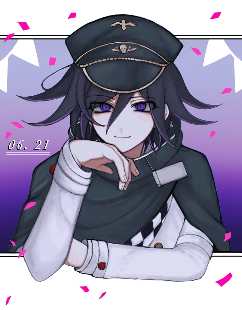 oma kokichi (danganronpa and 1 more) drawn by aro_a