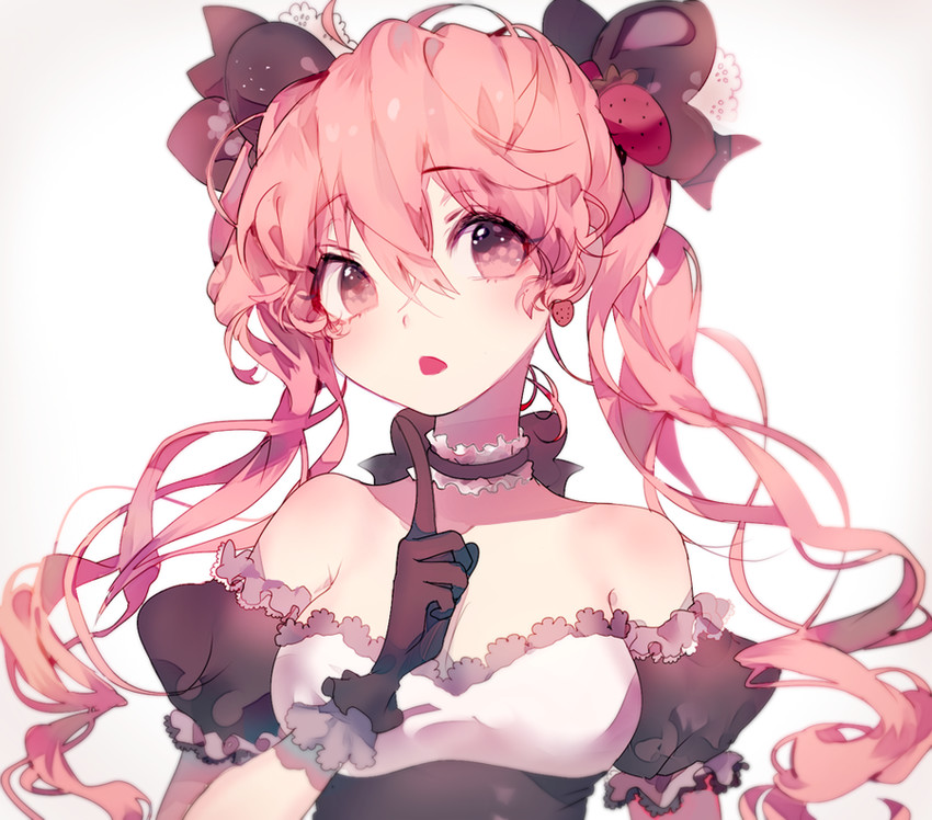 Pink haired anime girl