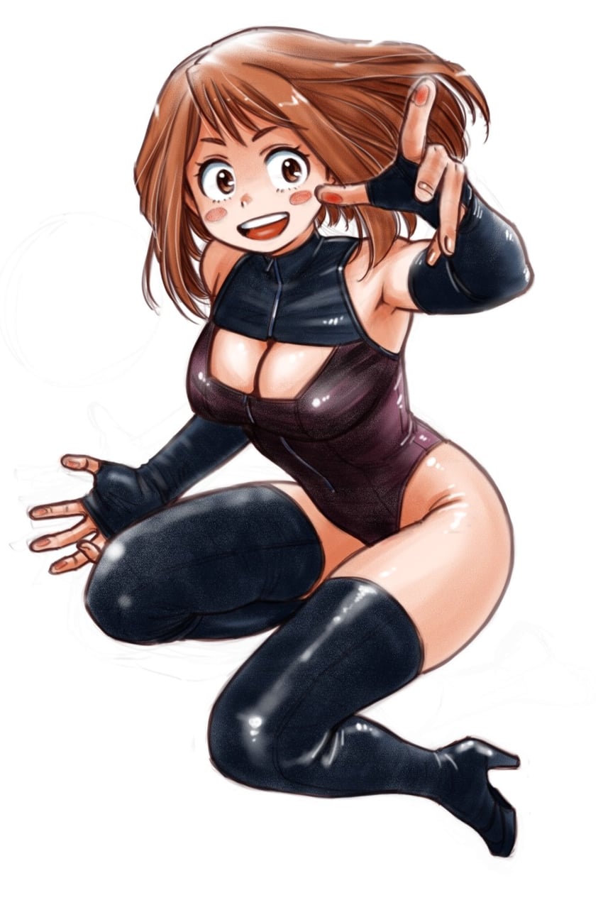 uraraka ochaco (boku no hero academia) drawn by kogawa_masayoshi