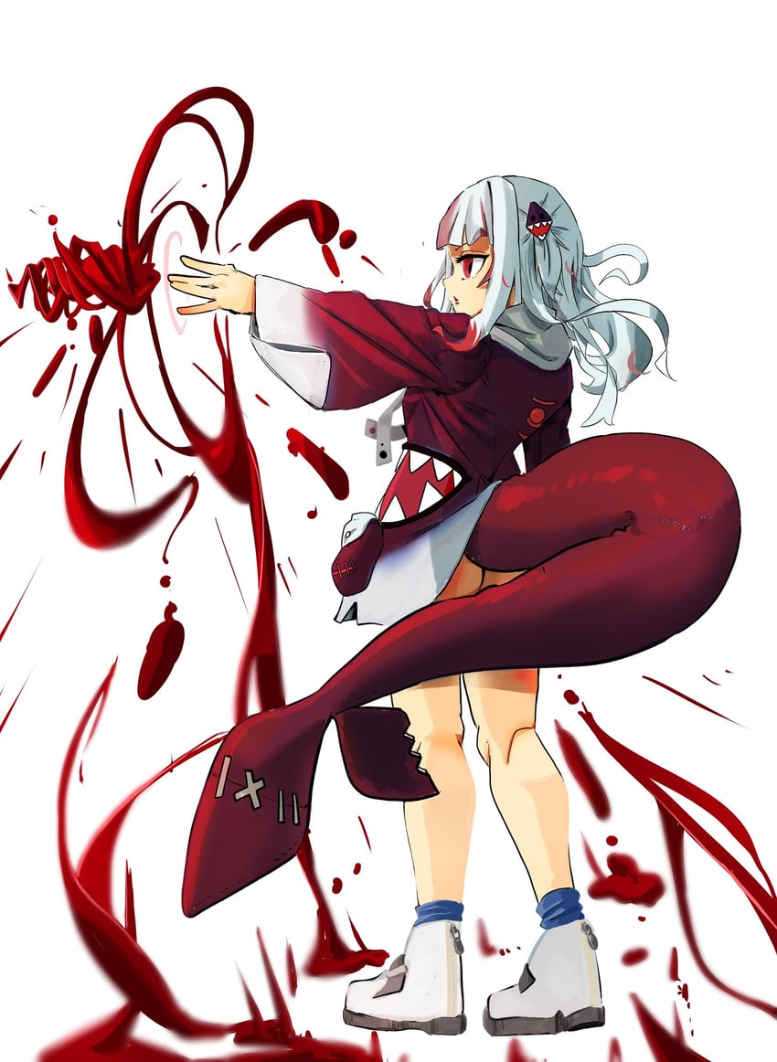 gawr gura (hololive and 2 more) drawn by dai_roku_ten_mao