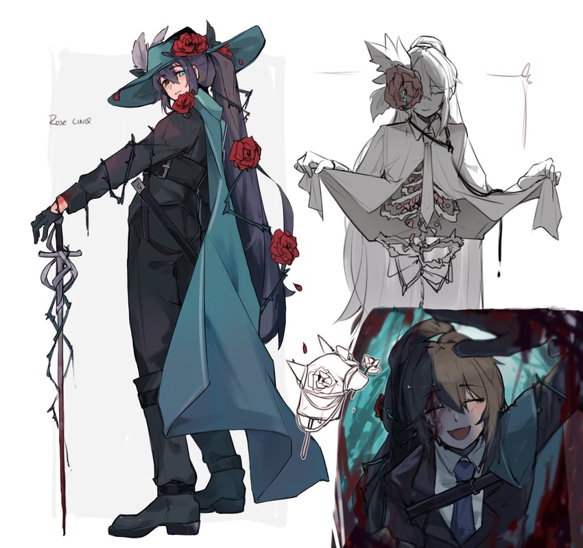 hong lu (project moon and 1 more) drawn by oshikyomokawaii