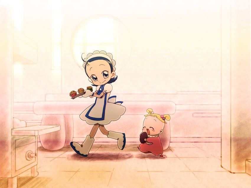 senoo aiko and makihatayama hana (ojamajo doremi) drawn by nullpo_(nollentva)
