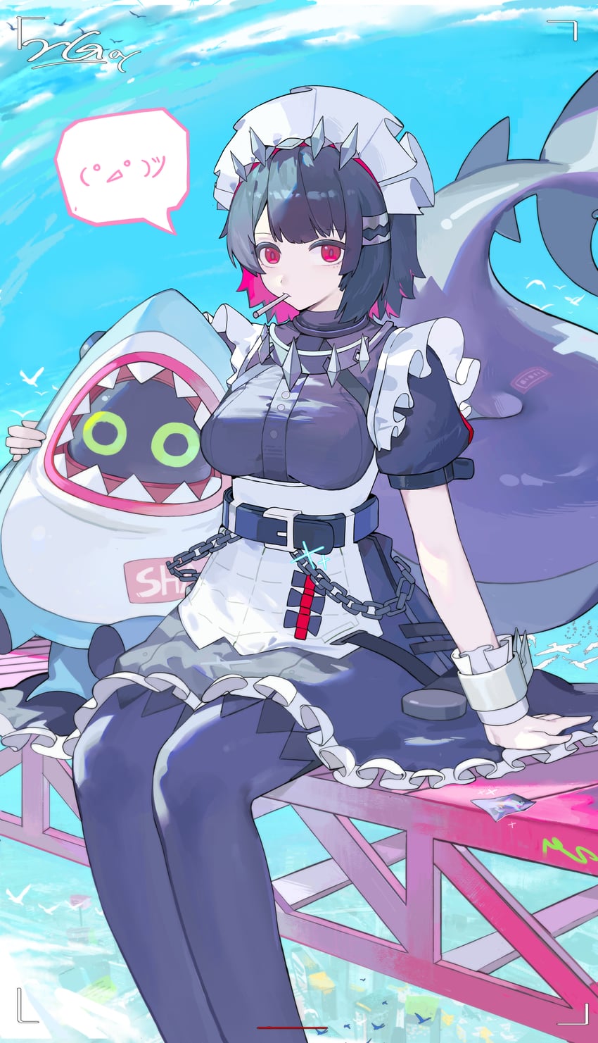 ellen joe and sharkboo (zenless zone zero) drawn by aoye_pudding_(wg)