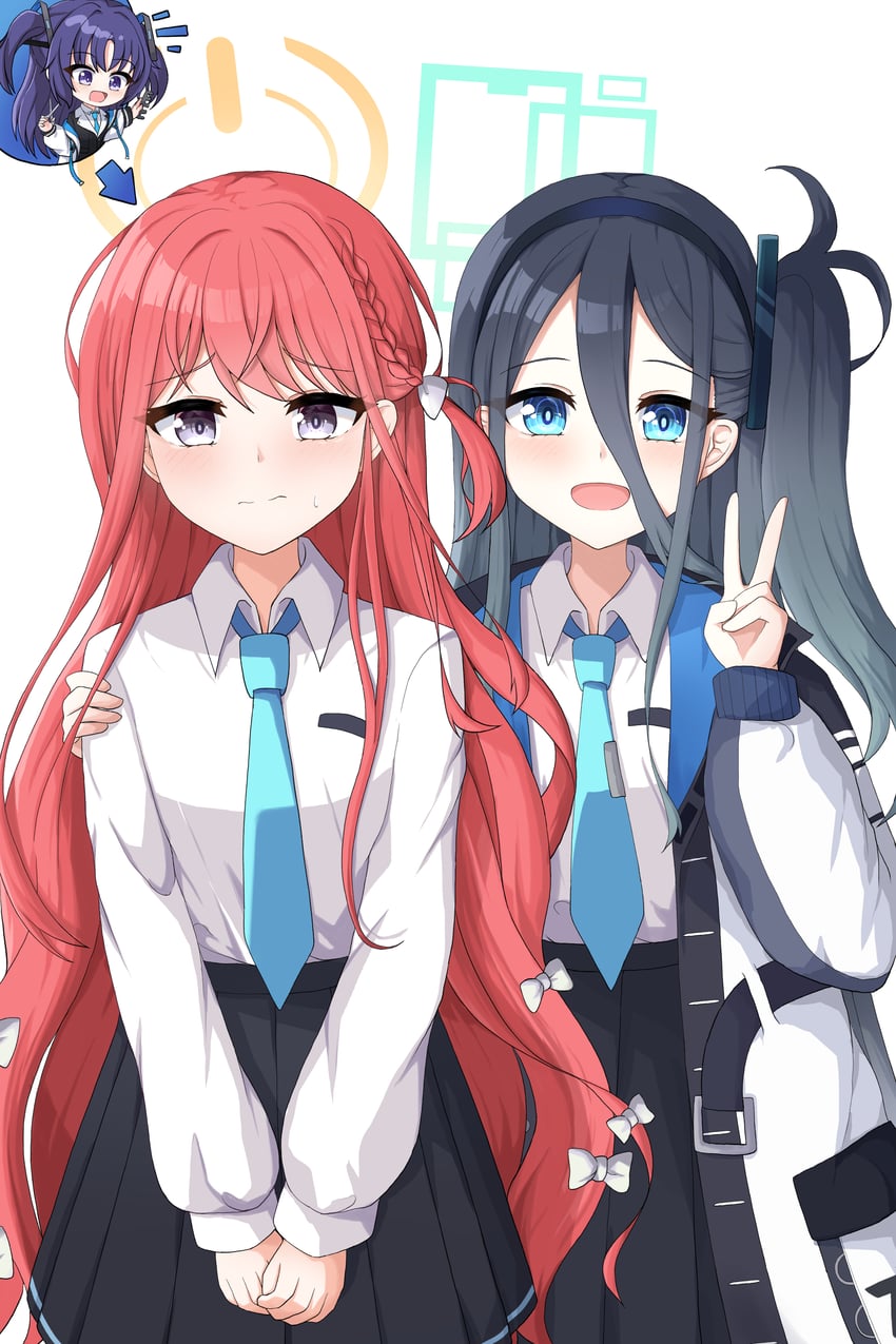 yuuka, aris, and yuzu (blue archive) drawn by hayumi_(hayumi03)
