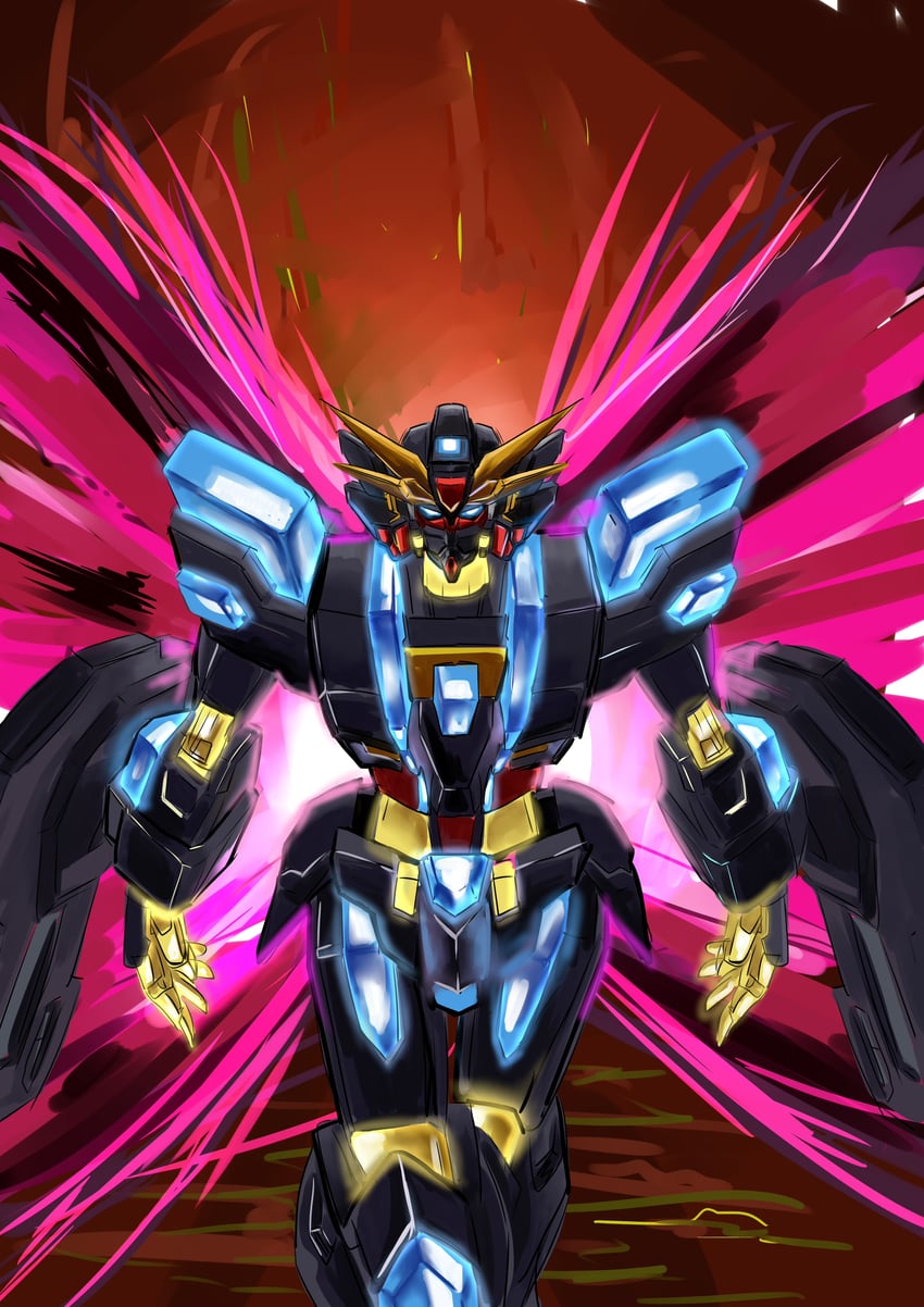 extreme gundam mark ii axe (gundam and 3 more) drawn by sr-sao