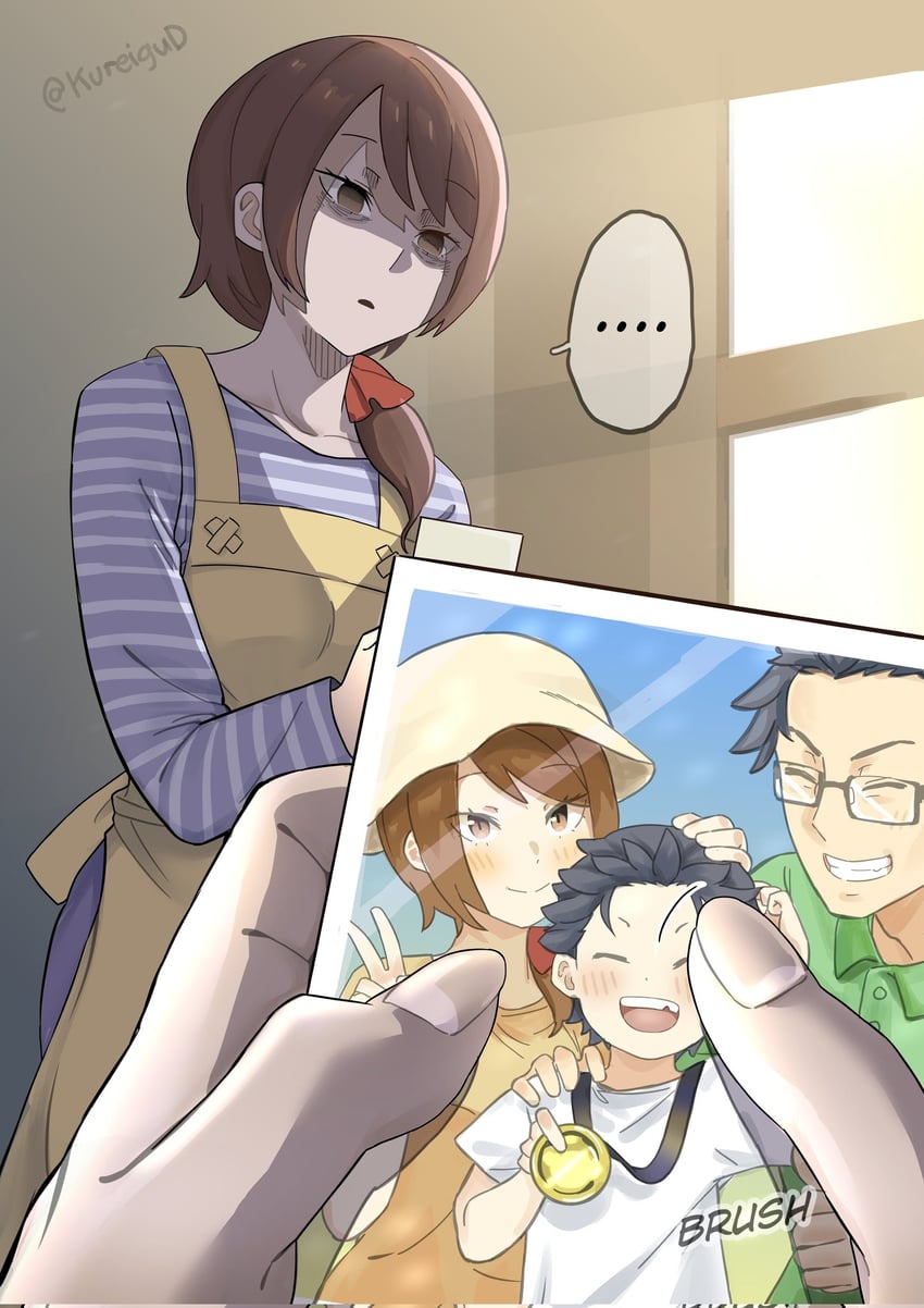 natsuki subaru, natsuki naoko, and natsuki kenichi (re:zero kara hajimeru isekai seikatsu) drawn by kureigud