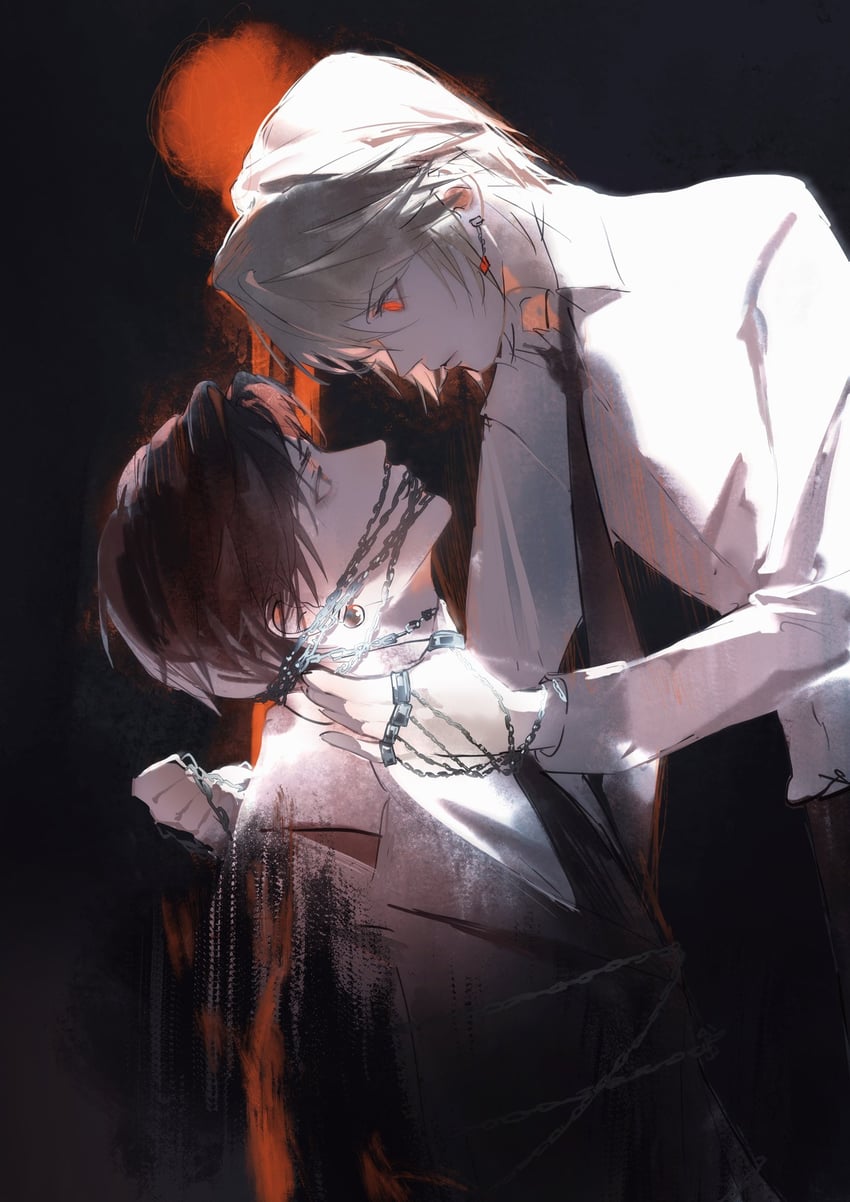 kurapika and chrollo lucilfer (hunter x hunter) drawn by shouka_(ly880217)