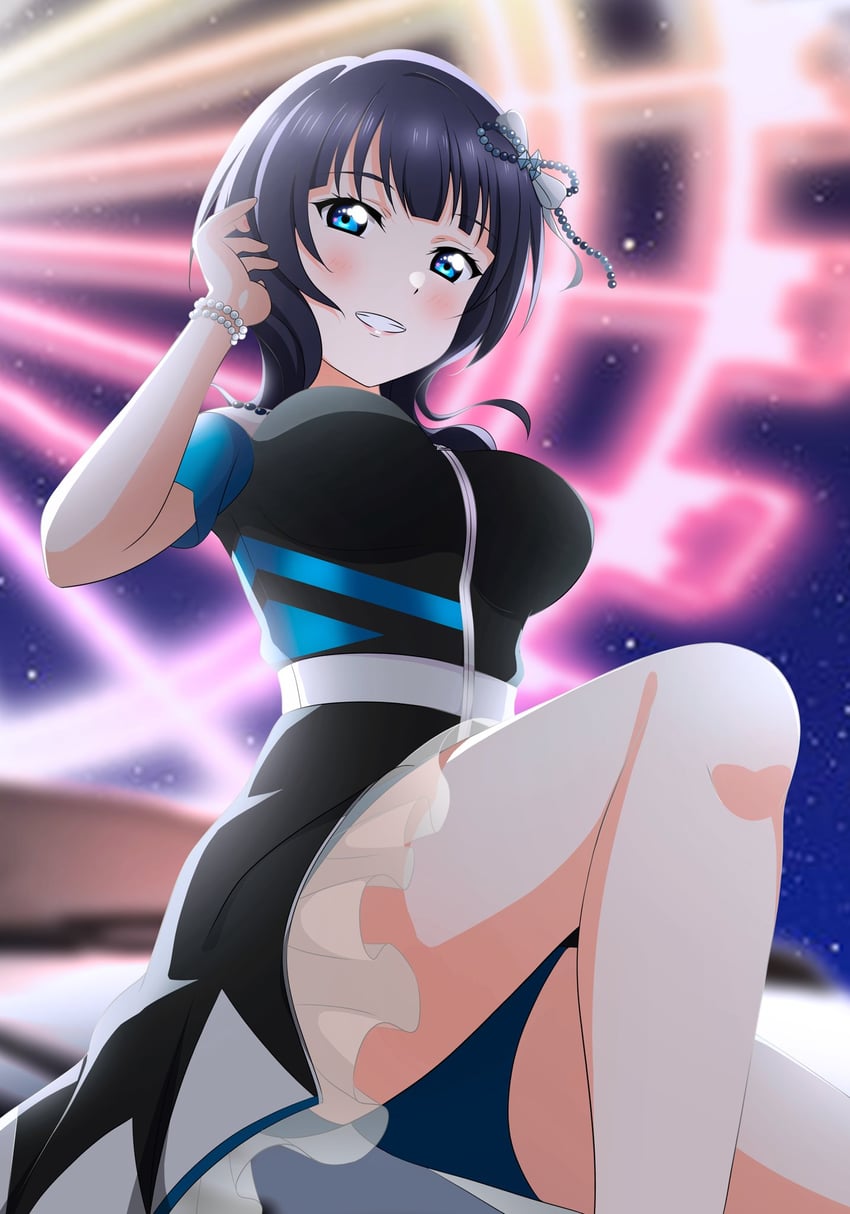 asaka karin (love live! and 1 more) drawn by kujo_awenn