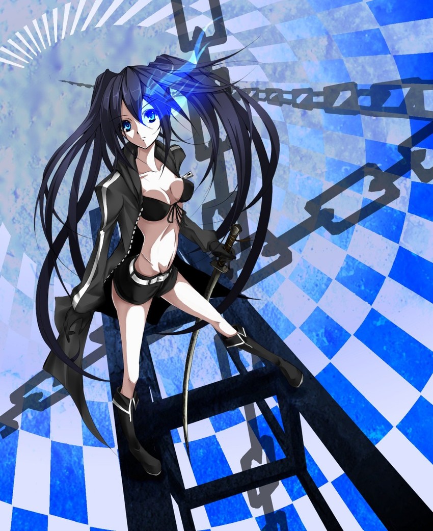 black rock shooter (black rock shooter) drawn by kujou_ichiso