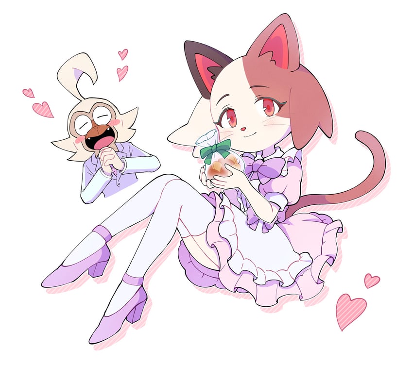 ichimura shiho and kakihana eiji (odd taxi) drawn by omochiutyu