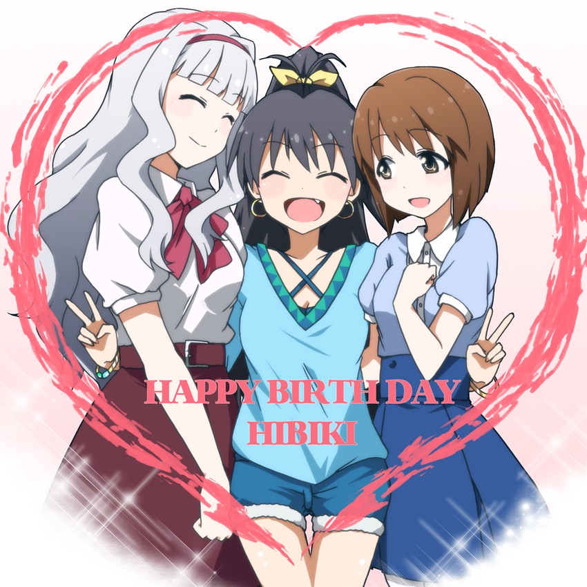 shijou takane, ganaha hibiki, and hagiwara yukiho (idolmaster) drawn by kidachi