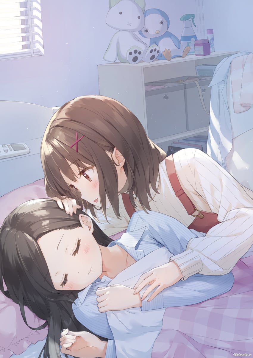 sumiya mai and protagonist (sukerasono and 1 more) drawn by kani_biimu