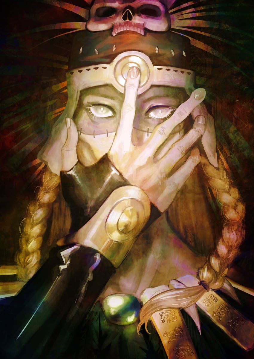 tezcatlipoca (fate and 1 more) drawn by louise_an