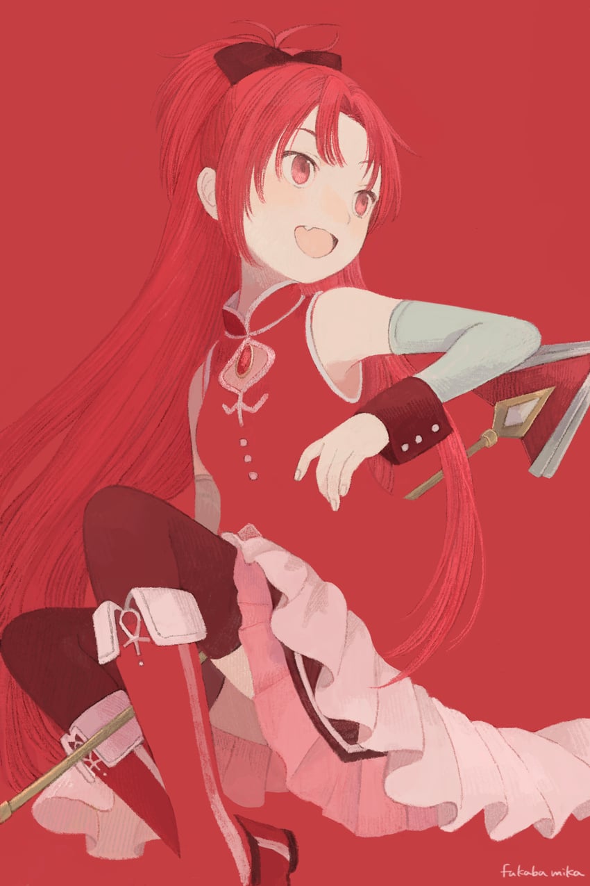 sakura kyoko (mahou shoujo madoka magica) drawn by fukaba_mika