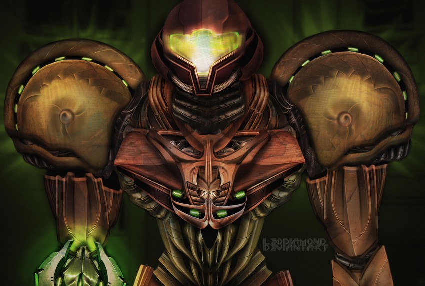 samus aran (metroid) drawn by leodiamond