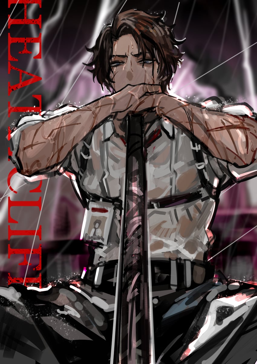 heathcliff (project moon and 1 more) drawn by nishikujic