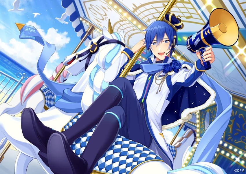 kaito (vocaloid) drawn by nokuhashi