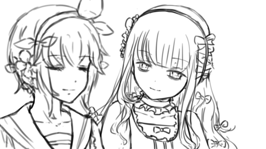 snow white and hardgore alice (mahou shoujo ikusei keikaku and 1 more) drawn by chenjuliushuang