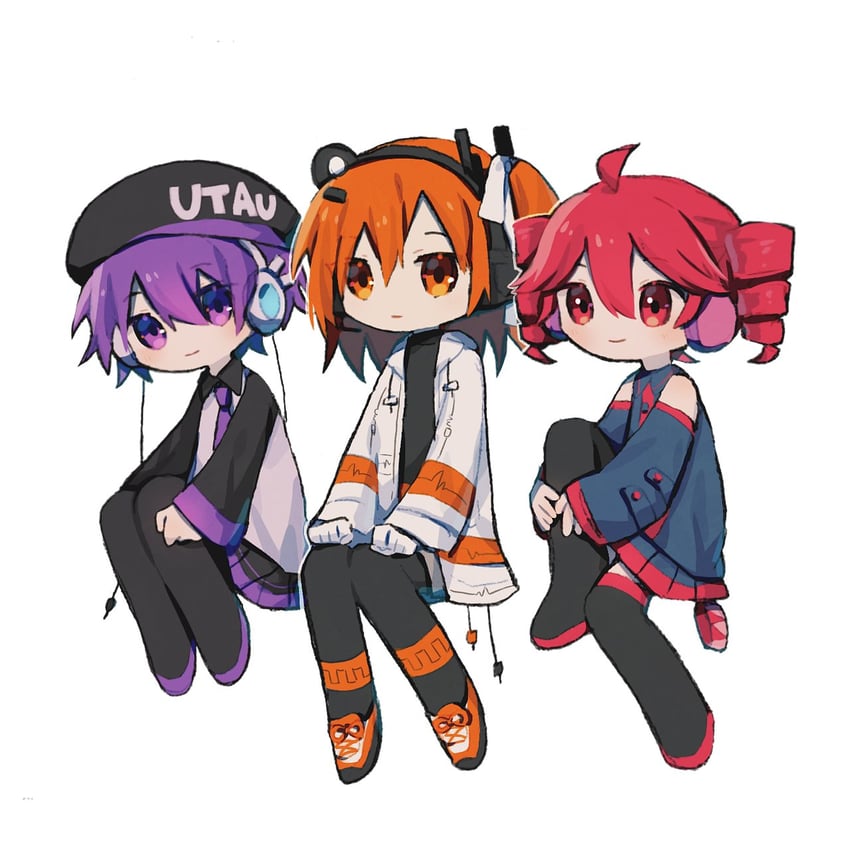 kasane teto, adachi rei, and utane uta (utau and 1 more) drawn by kizuna_ne0