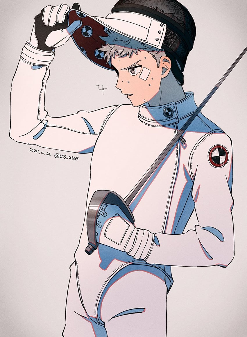 sanada akihiko (persona and 2 more) drawn by lcs_0209