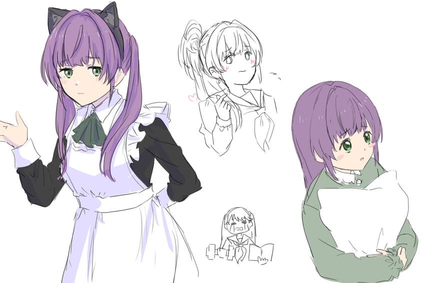 fujishima megumi and otomune kozue (love live! and 1 more) drawn by muneta_(ntani_2)