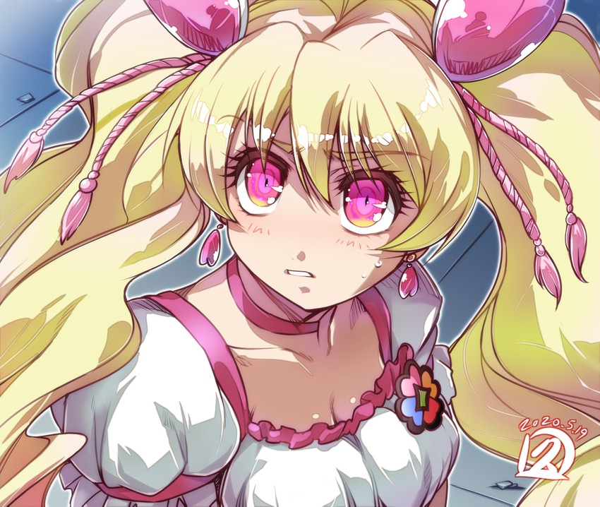 momozono love and cure peach (precure and 3 more) drawn by hisahiko