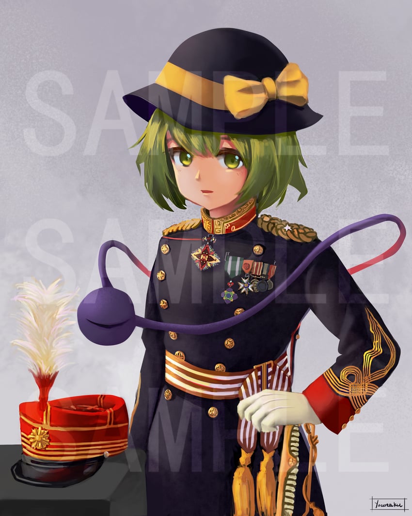komeiji koishi and emperor mutsuhito (touhou) drawn by youotaku