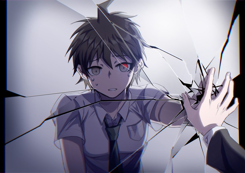 hinata hajime (danganronpa and 2 more) drawn by ziling