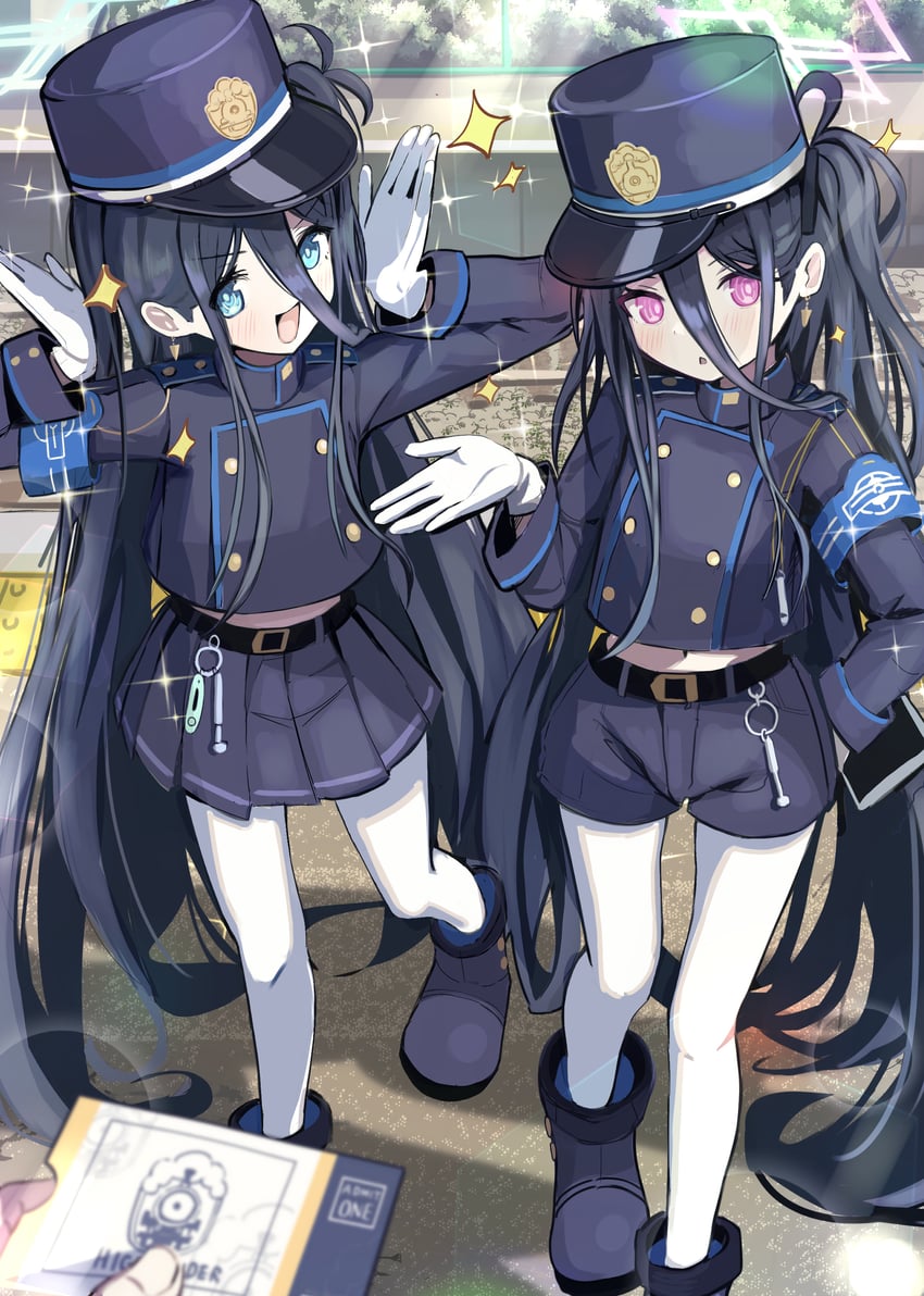 aris, hikari, nozomi, and kei (blue archive) drawn by thomason366